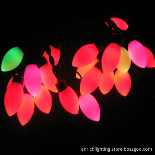 RGB C6 LED String Lights with 5 Meters, Set and Each String Can be Connected